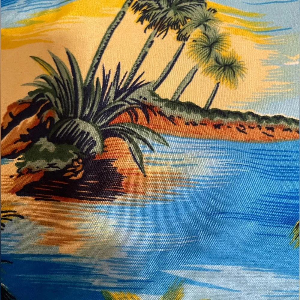 Gymboree swim shorts boys SZ 4 and Hawaiian shirt yellow/blue 2Pc set‎